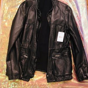 Free People Faux Leather Jacket SIZE 12 ❤️